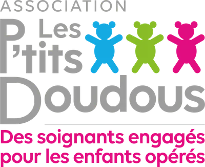 Logo de l’association Les P’tits Doudous : des soignants engagés pour les enfants opérés